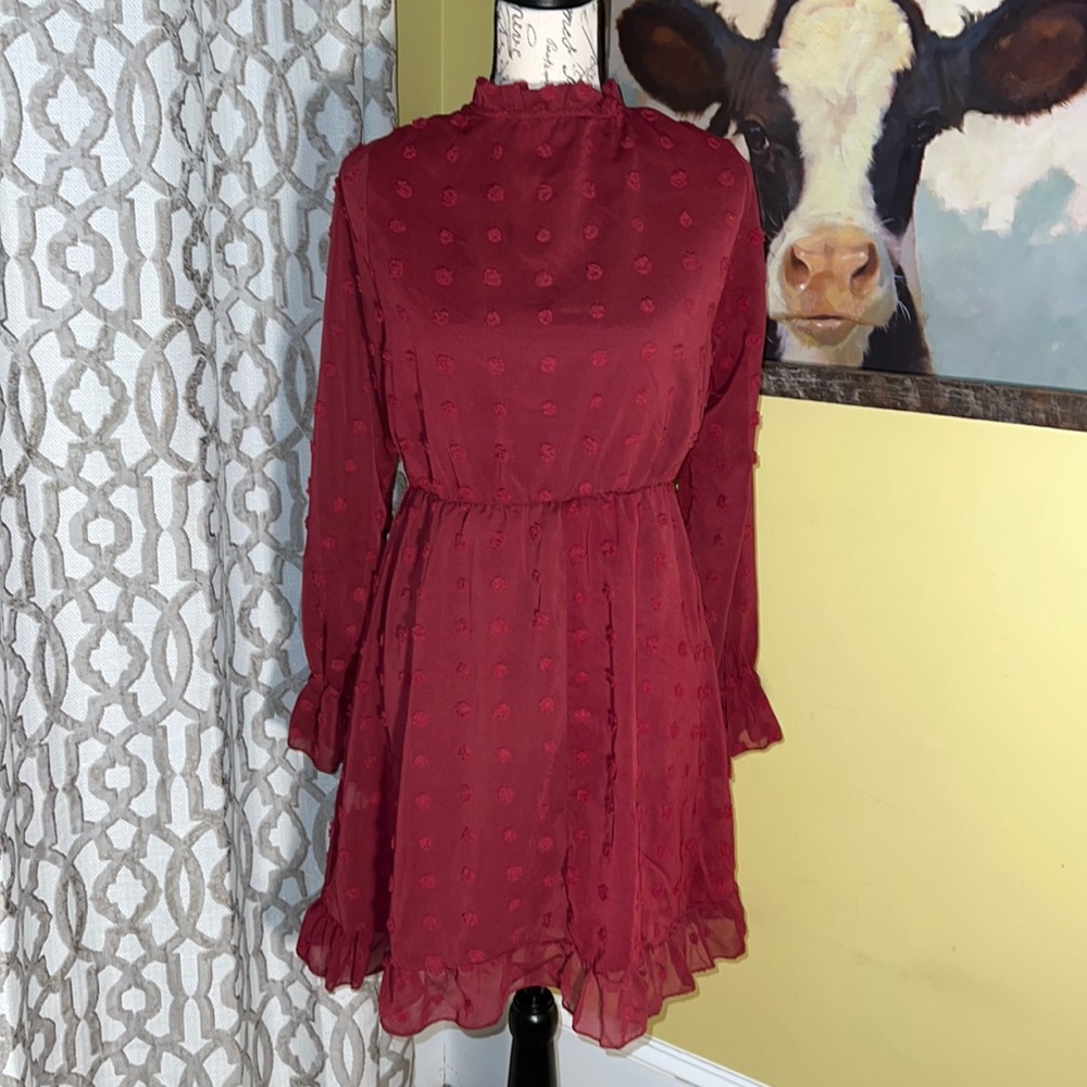 Elegant Red Women's Dress